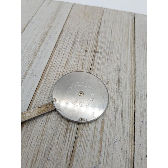 Vintage Kenberry Stainless Pizza Cutter Made in USA 6 1/4"  Wheel 2 1/4" - Picture 2 of 7